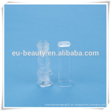 Plástico cuadrado cosméticos palo labial contenedor